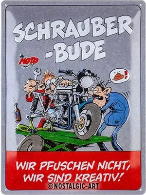 Produktbild von Nostalgic-Art - Blechschild 30 x 40 cm - MOTOmania - Schrauberbude