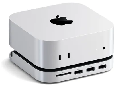 Produktbild von Satechi Stand Hub für Mac Mini (M4) (5 in 1), Silber
