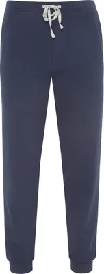 Immagine prodotto di pantaloni hajo homewear da uomo - pantaloni da jogging, comfort climatico, misto cotone elasticizzato, tinta unita blu XL