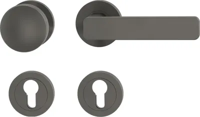 Produktbild von Griffwerk Wechselgarnitur MINIMAL MODERN SIEGER DESIGN DIN Rechts Kaschmirgrau