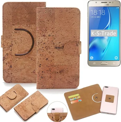 Produktbild von K-S-Trade Handy Hülle Schutz Hülle kompatibel mit Samsung Galaxy J5 (2016) Handyhülle Schutzhülle Korkhülle Kork-Hülle 1x