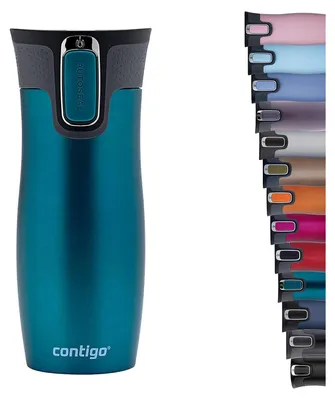 Produktbild von ContiGo! West Loop, Türkis, Edelstahl, Edelstahl, 5 h, 12 h, 470 ml