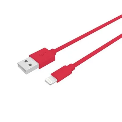 Produktbild von Celly PCUSBLIGHTRD Lightning-Kabel 1 m Rot