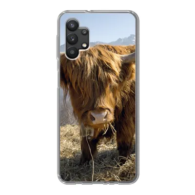 Produktbild von MuchoWow® Handyhülle Schutzhülle Hülle für Samsung Galaxy A32 5G Schottischer Highlander - Berg - Schnee Silikon Softcase Handy Hülle - Softcase
