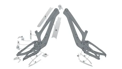 Produktbild von Syncros Bold Unplugged Rahmenschutz Silber Silber One Size