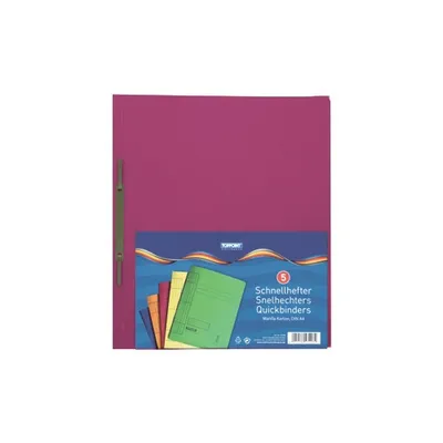 Produktbild von 5 Manila Karton Schnellhefter DIN A4 Hefter 250g/m²