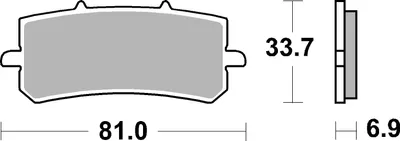 Immagine prodotto di Coppia pastiglie freno SBS mescola sinterizzata 962SRST per OVERBIKES