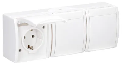 Obrázok produktu pre 2300/3EW-54 SCHUKO zásuvka, 3-zásuvková, alpská biela