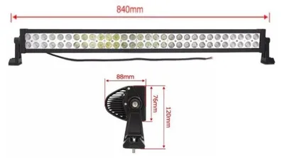 Obrázok produktu pre 84 cm, 180 W, výkonný 4D LED panel Epistar, LED reflektor, 12 V / 24 V, 10 800 lumenov