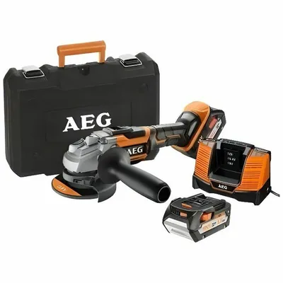 Produktbild von AEG BEWS 18-125BL Profi-Akku-Winkelschleifer, 125 mm Schleifscheibe, variable Geschwindigkeit, inklusive Lithium-Ionen-Akku und Ladegerät