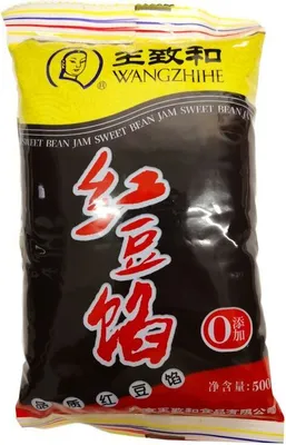Produktbild von WANGZHIHE Rote Bohnen Paste (Süß) 500g | Red Bean Paste