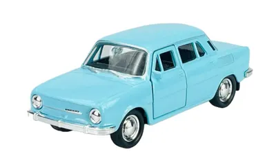 Produktbild von Welly Skoda 100 Blau 1:34-1:39 Die Cast Metall Modell Neu im Kasten 43804