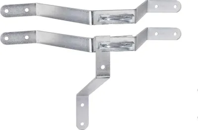 Produktbild von Extralink K250 Masthalterung Halter Halterung für die Montage des Antennenmastes Stahlhalterung 250mm, mit Bügelschrauben M8, Stahl, verzinkt