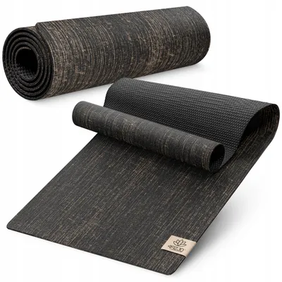 Produktbild von 4FIZJO Jute Fitnessmatte Yogamatte rutschfest 173x61cm dick