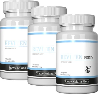 Zdjęcie produktu dla Reviten Forte 30Caps Kolagen Cynk Kwas Hialuronowy 90 Kaps
