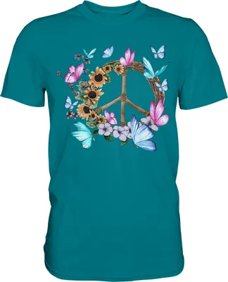 Produktbild von Traumfänger Frauen Schmetterling T-Shirt – Diva Blue / M