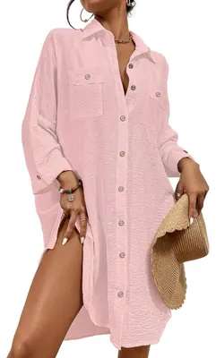 Produktbild von Kimono-Bikini-Set für Damen mit Fransen