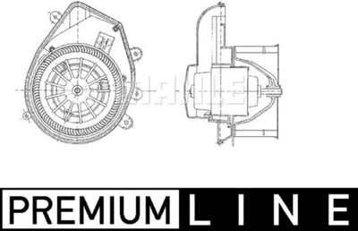 Produktbild von Innenraumgebläse Anschraubfilter MAHLE für AUDI A4 B5