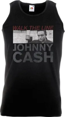 Produktbild von Johnny Cash - Ärmelloses Oberteil für Herren/Damen Uni RO1872 (S) (Schwarz)