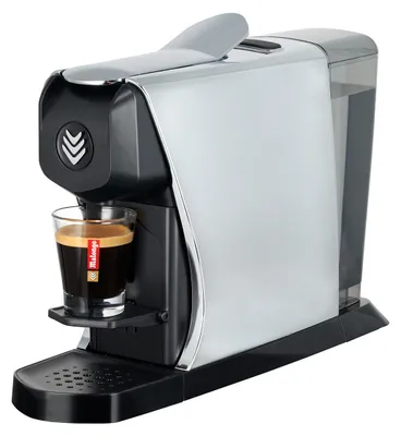 Kaffeeautomat 1250 W, grau, mit Milchaufschäumer
