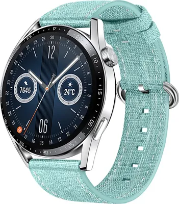 Produktbild von BStrap Denim Armband für Garmin Vivoactive 3, light green