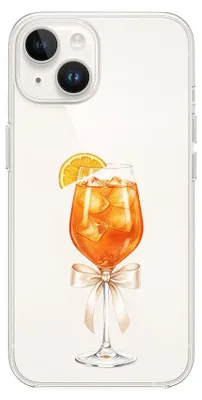 Produktbild von Flexible Hülle für das iPhone 13, TPU Silikon transparent, Aperol Spritz