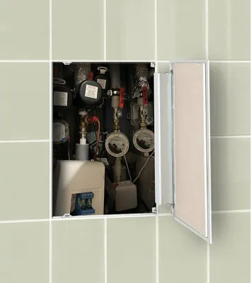 Produktbild von ZARZ Inspektionstür unter Fliesen 60x90cm, Click-Clack Öffnung, Verzinkter Stahl