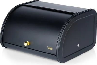 Produktbild von Vilde | Brotkästen - Metall - Schwarz - 30x26,5x17 Cm - Brotbox - Küchenaufbewahrung