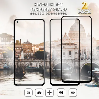 Produktbild von 2-Pack Xiaomi MI 10T - Gehärtetes Glas 9H - Hochwertiger 3D-Displayschutz