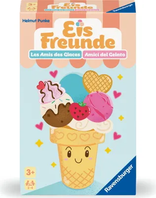 Produktbild von Ravensburger 23048 - Eis-Freunde, süßes Merk- und Sammelspiel für Kinder ab 3 Jahren, für 2-4 Spieler