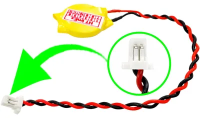 Produktbild von RTC CR1632 BIOS Batterie CMOS Knopfzelle Akku Battery mit Steckerkabel für Panasonic Toughbook CF-33AEHGATG, CF-33RZ052BD