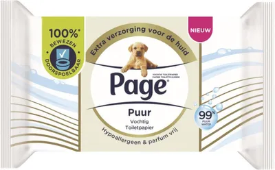 Productafbeelding van Vochtig toiletpapier, puur
