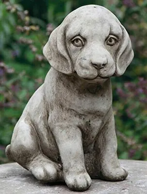 Immagine prodotto di Solidchoice - Statuetta di cucciolo silenzioso in pietra calcarea