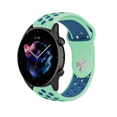 Produktbild von Strap-it Amazfit GTR 3 (Pro) Sportarmband (Aqua/Blau)