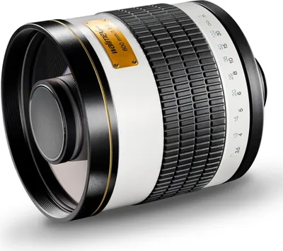 Produktbild von Walimex pro Spiegel Objektiv 800/8,0 DSLR kompatibel mit Sony A – Länge 131mm – für 800mm Brennweite – Vollformat / APS-C Sensor – für Reise Natur Tiere – K-Mount T2-Adapter – 3,5m Naheinstellgrenze