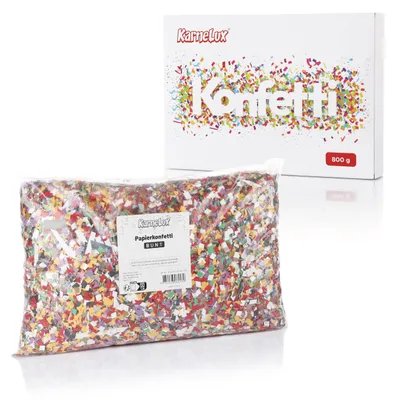Papierconfetti, 800 g, mehrfarbig, für Karneval & Feste