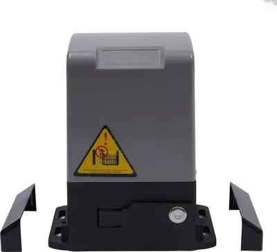 Image de Motorisation automatique pour portail coulissant - Moteur pour portail coulissant - 370 W - Jusqu'à 800 kg - Module 4 crémaillères, 6 pièces - Kit : moteur + crémaillères - Noir