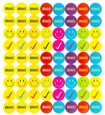 Produktbild von MOTIVATIONSAUFKLEBER Smileys für Kinder zur Belohnung 288 Stück DpCraft