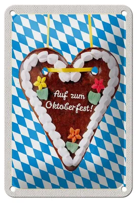 Produktbild von Blechschild Reise 12x18cm München  Lebkuchen Feier Schild