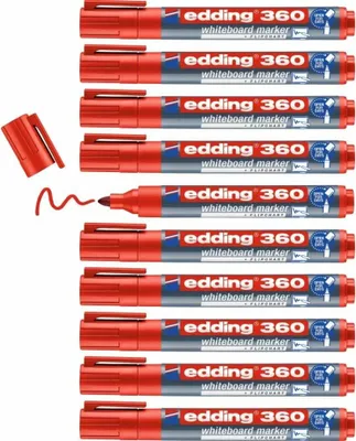 Produktbild von Whiteboard-Marker Edding 360 Rot (10 Stück)