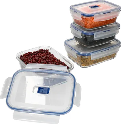 Produktbild von 4tlg Set Pure Box Active Vorratsdose - 2x 82cl & 2x 122cl - 5088000