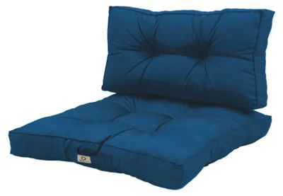 Immagine prodotto di Cuscino per salotto da giardino trapuntato 60x60cm Blu petrolio