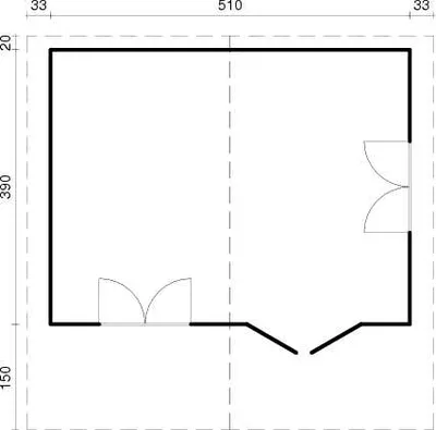 Produktbild von Palmako Gartenhaus Sally 19,1 m² aus Holz Gartenhaus mit 44 mm Wandstärke Gartenhütte Fußboden inklusive Geräteschuppen 19.89 m² Satteldach