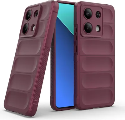 Produktbild von Handy Hülle für Xiaomi Redmi Note 13 Grip Case Cover Schutzhülle Softgrip Farbe: Burgunder Rot