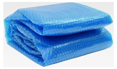 Produktbild von Solarplane für runden Pool, Luftpolsterfolie, Solarabdeckung, PE, 455 cm, Blau