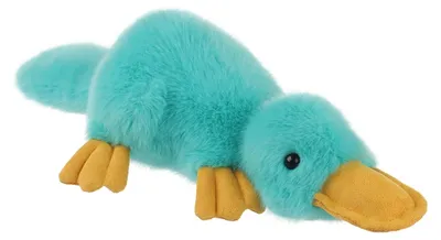 Immagine prodotto di Peluche a forma di ornitorinco per bambini, blu, 35 cm