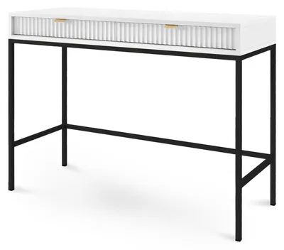 Productafbeelding van Kaptafel Roza Wit, poten zwart
