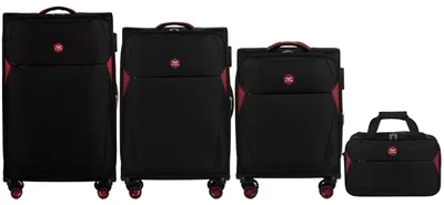 Immagine prodotto di Set di 3 valigie DIPPER + borsa a mano Wings BLACK