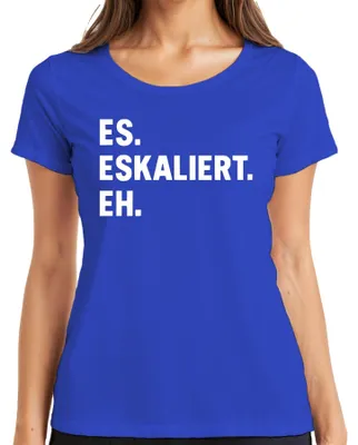 Obrázok produktu pre Aj tak sa to stupňuje vtipná sarkastická párty JGA narodeninové dámske tričko, modré, S