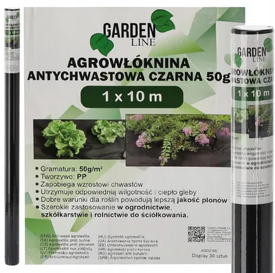 Obrázok produktu pre GARDENLINE AGRO-NOTICE TKANINA 1 x 10 m ČIERNA 50 g AGO2166